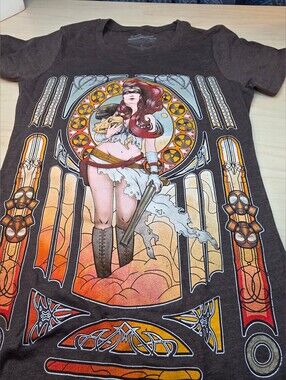 Design By Humans Collector’s Edition Post-Apocalyptic Art Nouveau Graphic Size S